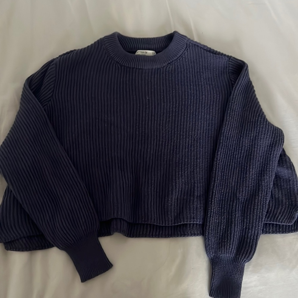 cropped cotton on sweater